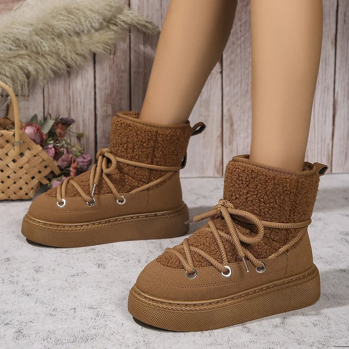 Women's Winter Fluffy Snow Boots  Warm & Comfortable Ankle Boots