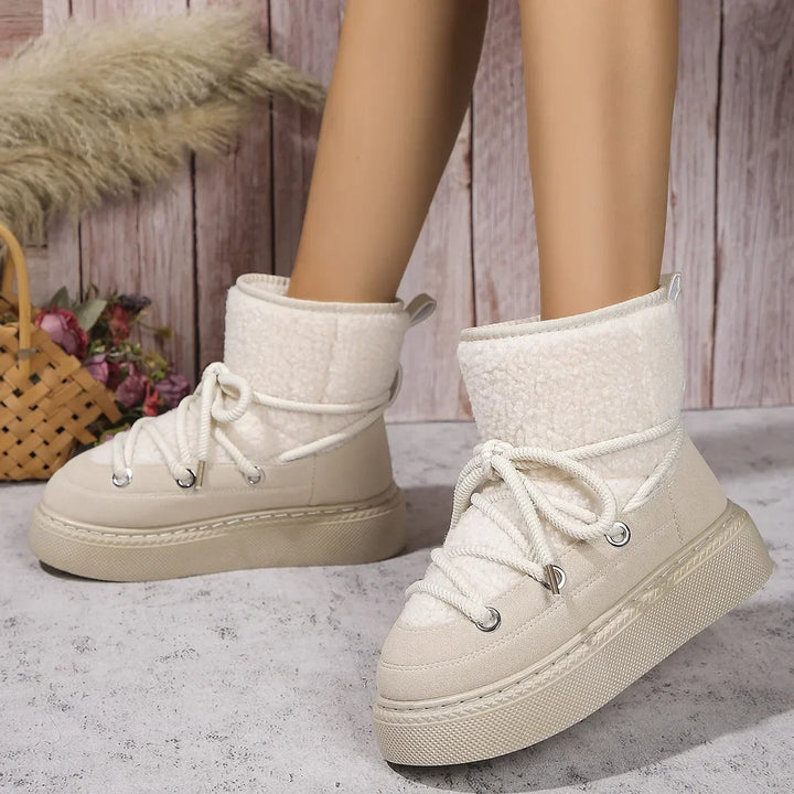 Women's Winter Fluffy Snow Boots  Warm & Comfortable Ankle Boots