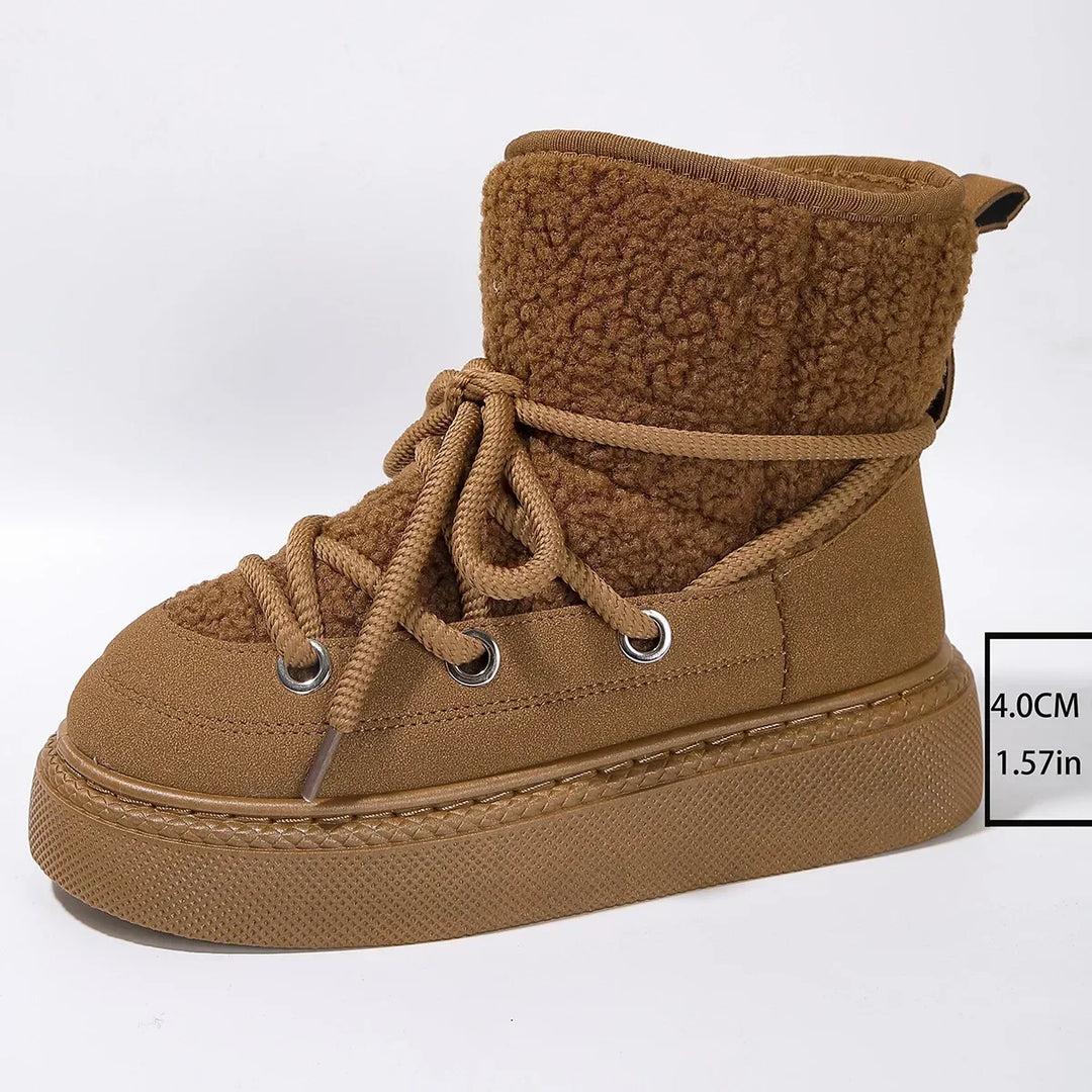 Women's Winter Fluffy Snow Boots  Warm & Comfortable Ankle Boots