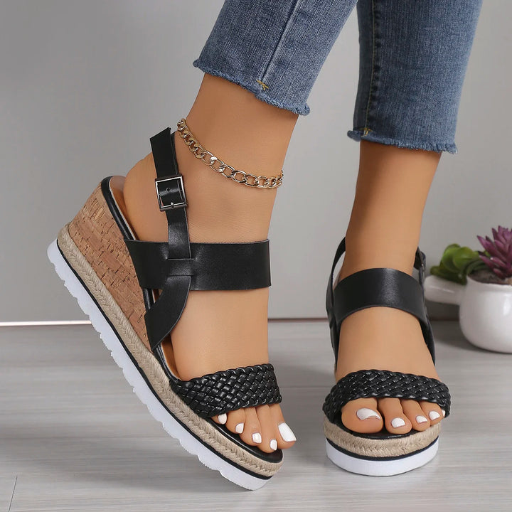 | Boho High-Heel Rhinestone Slip On Sandals Fashion Open Toe Dress Shoes
