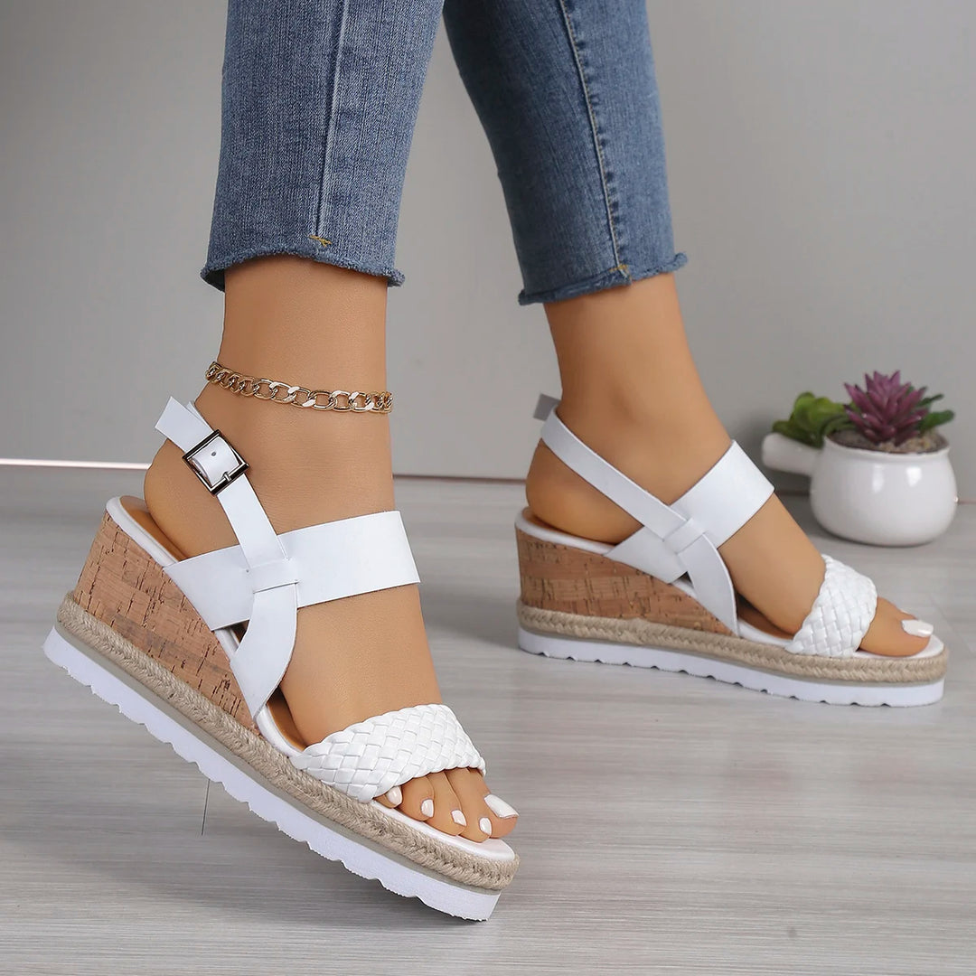 | Boho High-Heel Rhinestone Slip On Sandals Fashion Open Toe Dress Shoes