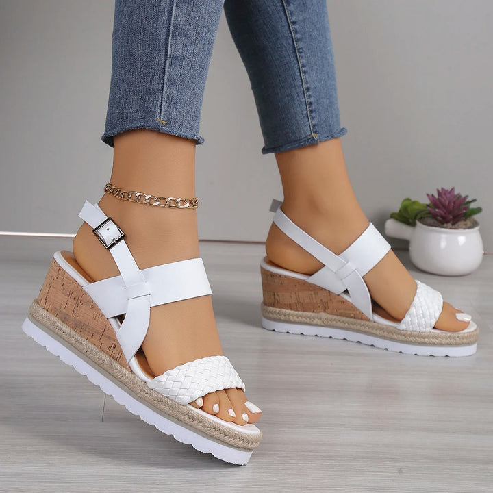| Boho High-Heel Rhinestone Slip On Sandals Fashion Open Toe Dress Shoes