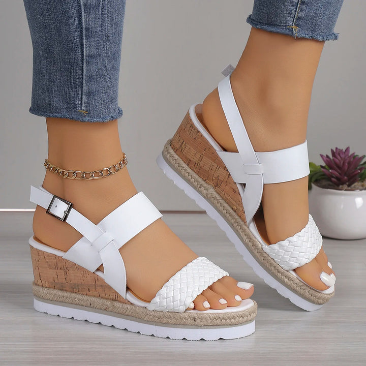 | Boho High-Heel Rhinestone Slip On Sandals Fashion Open Toe Dress Shoes