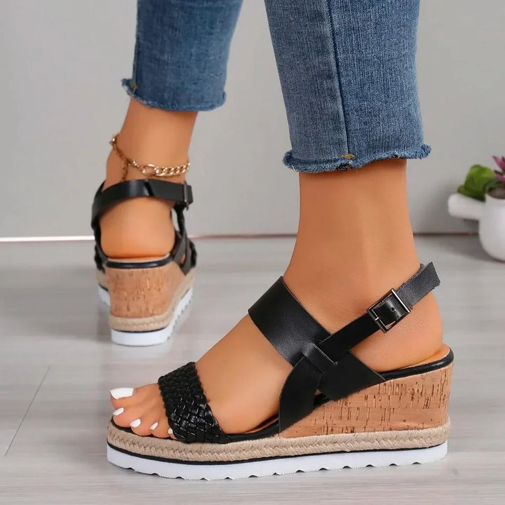 | Boho High-Heel Rhinestone Slip On Sandals Fashion Open Toe Dress Shoes