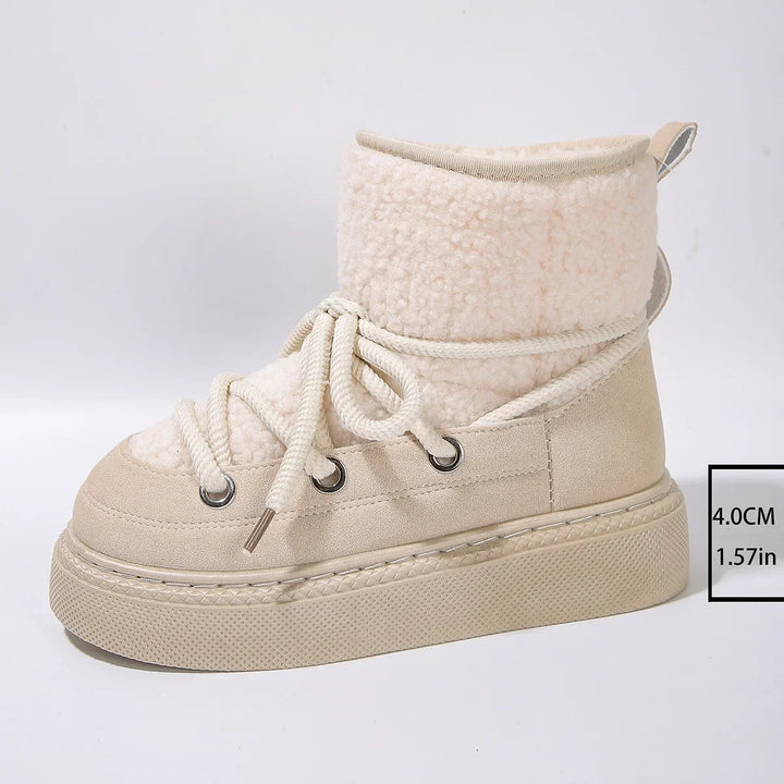 Women's Winter Fluffy Snow Boots  Warm & Comfortable Ankle Boots