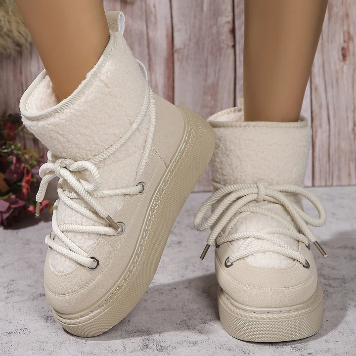 Women's Winter Fluffy Snow Boots  Warm & Comfortable Ankle Boots
