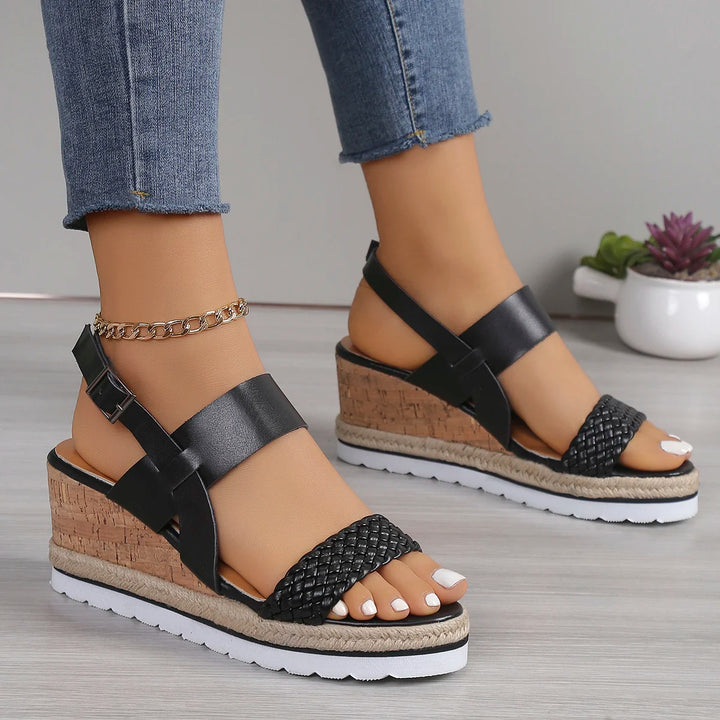 | Boho High-Heel Rhinestone Slip On Sandals Fashion Open Toe Dress Shoes