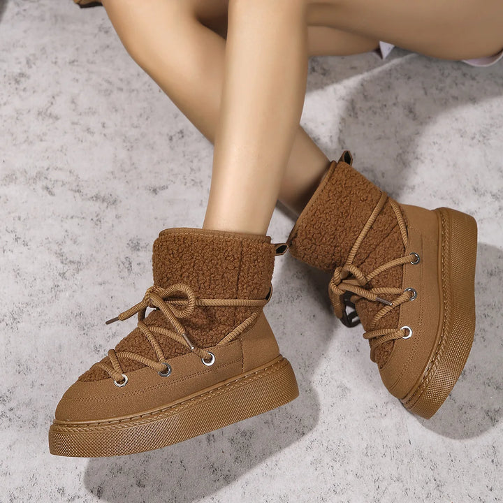 Women's Winter Fluffy Snow Boots  Warm & Comfortable Ankle Boots