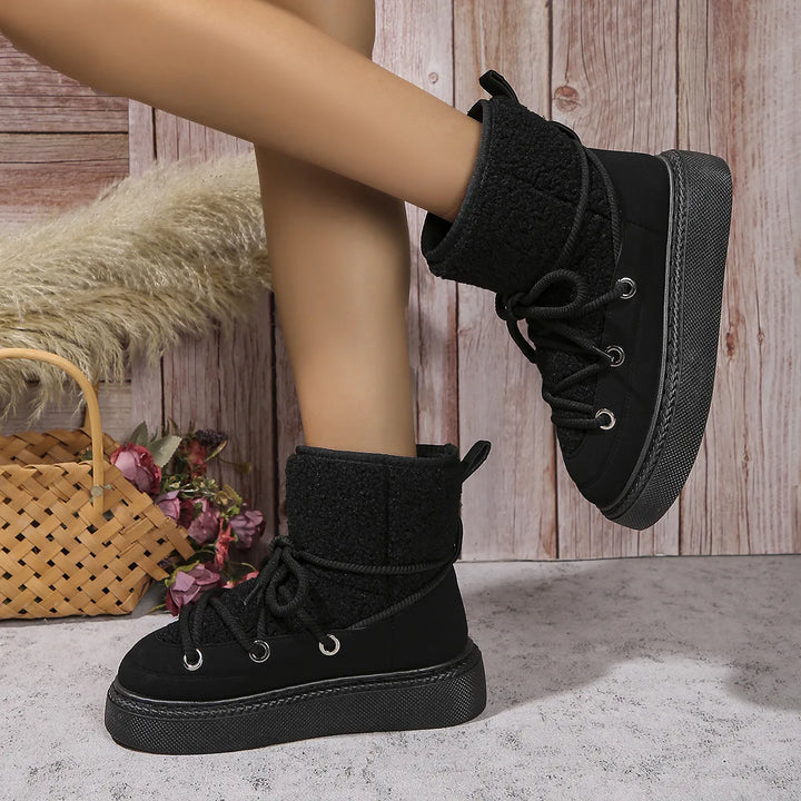 Women's Winter Fluffy Snow Boots  Warm & Comfortable Ankle Boots