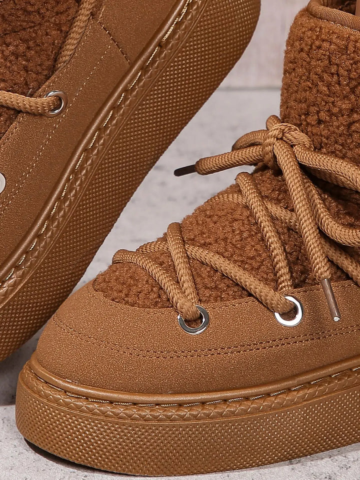 Women's Winter Fluffy Snow Boots  Warm & Comfortable Ankle Boots