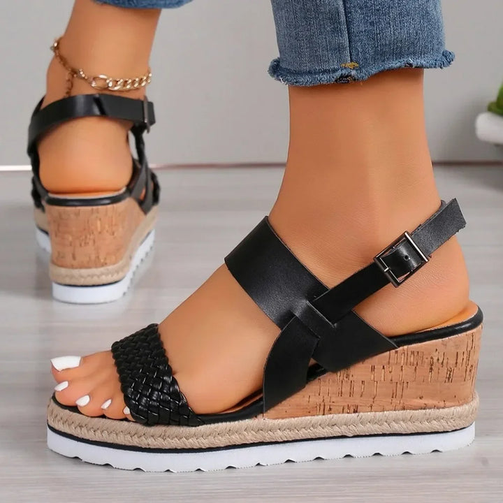 | Boho High-Heel Rhinestone Slip On Sandals Fashion Open Toe Dress Shoes
