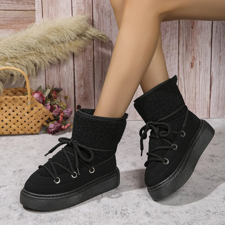 Women's Winter Fluffy Snow Boots  Warm & Comfortable Ankle Boots