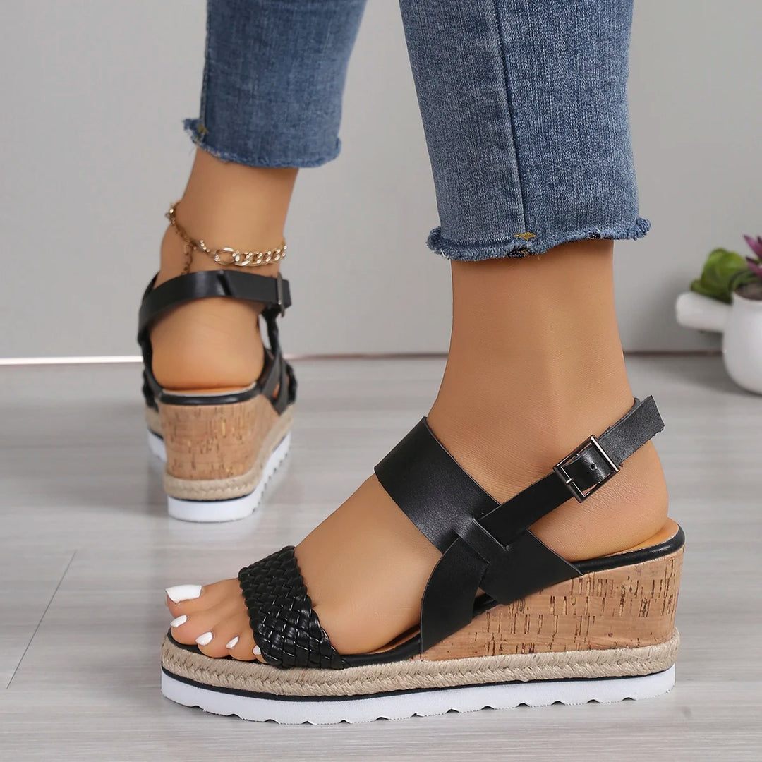 | Boho High-Heel Rhinestone Slip On Sandals Fashion Open Toe Dress Shoes
