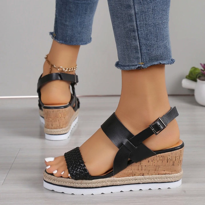 | Boho High-Heel Rhinestone Slip On Sandals Fashion Open Toe Dress Shoes