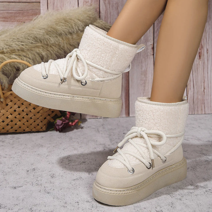 Women's Winter Fluffy Snow Boots  Warm & Comfortable Ankle Boots