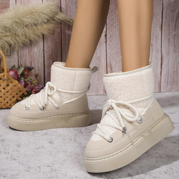 Women's Winter Fluffy Snow Boots  Warm & Comfortable Ankle Boots