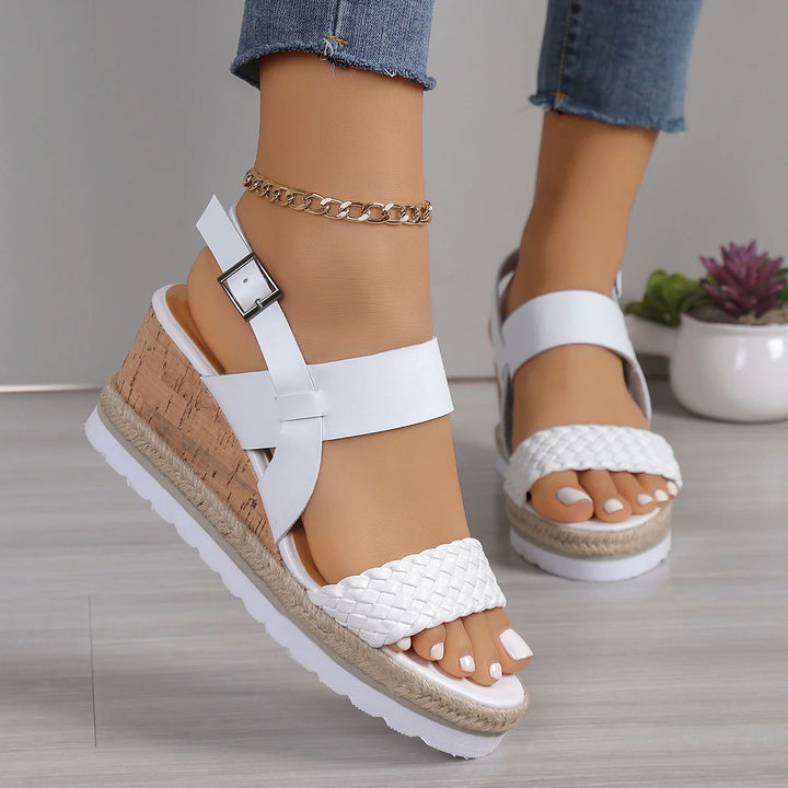 | Boho High-Heel Rhinestone Slip On Sandals Fashion Open Toe Dress Shoes