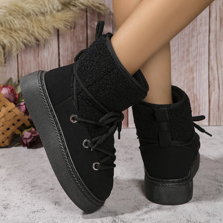 Women's Winter Fluffy Snow Boots  Warm & Comfortable Ankle Boots